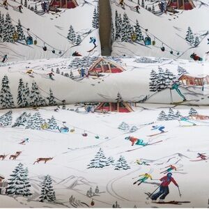 Pottery Barn Whistler Run ski mountain Full/Queen duvet in EUC!